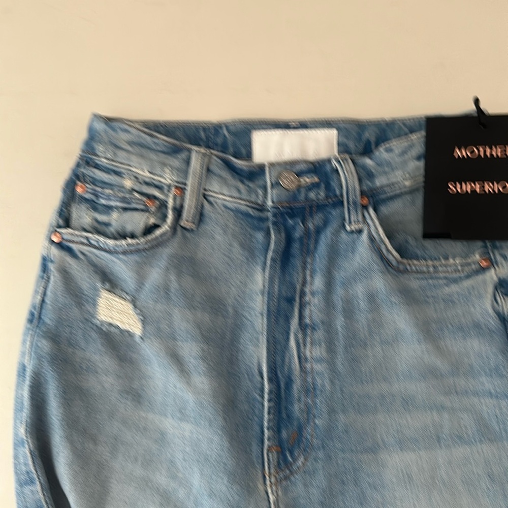 MOTHER SUPERIOR High waisted Rider Skimp. Wash=The Confession 26straight leg NWT